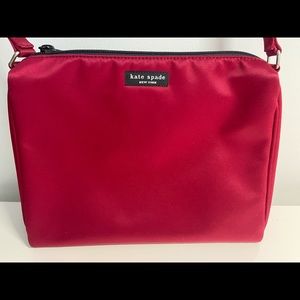 Kate Spade - Red satin shoulder bag